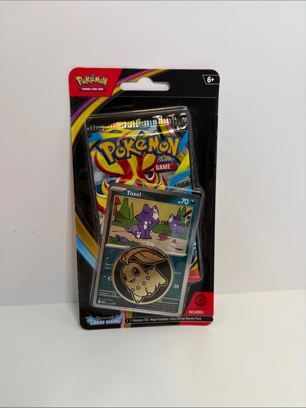 Pokemon Toxel TCG Pack with Black & Multicolor Artwork